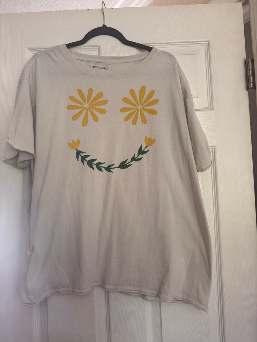 We The Free Neutral Cream Logo T-Shirt